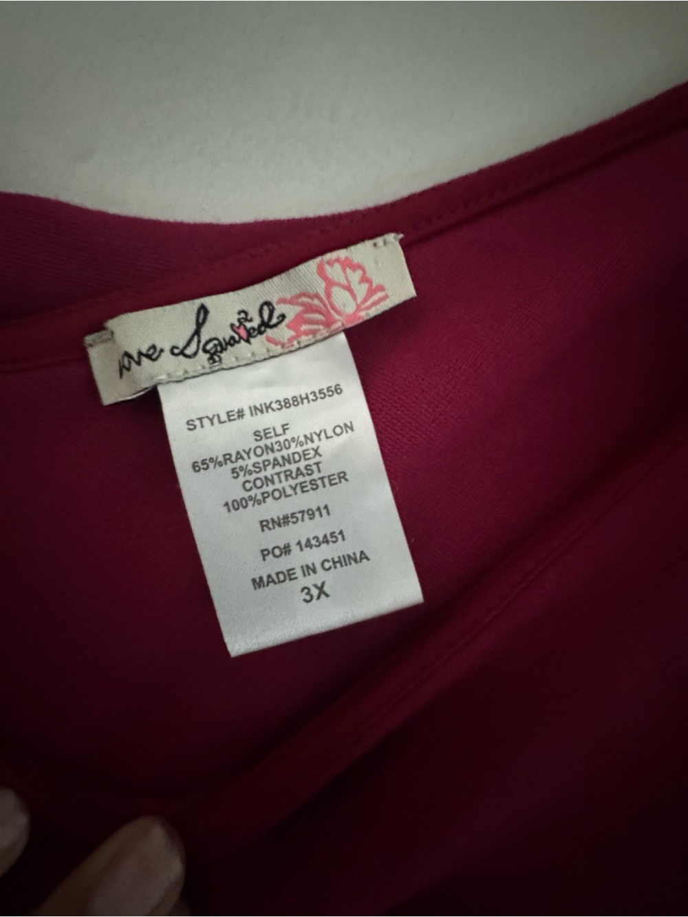 Magenta Ruffle V-Neck Midi BodyCon Dress - Picture 9 of 10
